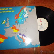 Dischi in vinile: FESTIVAL DA EUROVISIÂO ´87 LP VINILO HECHO EN PORTUGAL 12 TEMAS DE EUROVISION DEL AÑO 1987