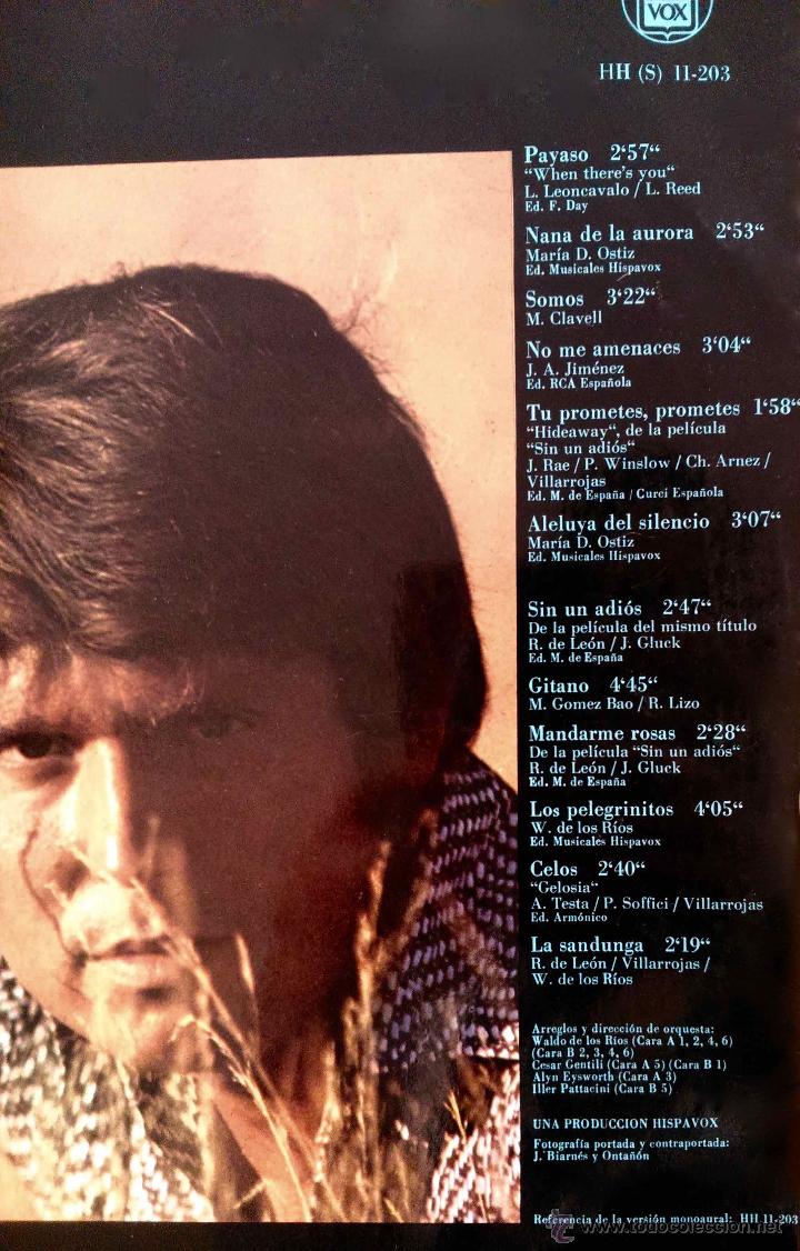 Discos de vinilo: RAPHAEL, ALELUYA... LP ESPA&Ntilde;A A&Ntilde;O 1970 - Foto 2