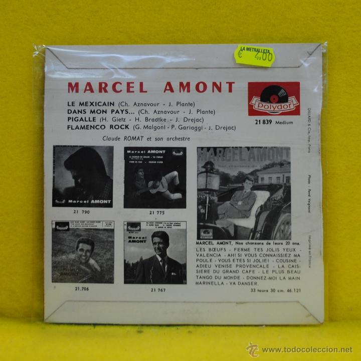 Discos de vinilo: MARCEL AMONT - LE MEXICAIN + 3 - EP - Foto 2