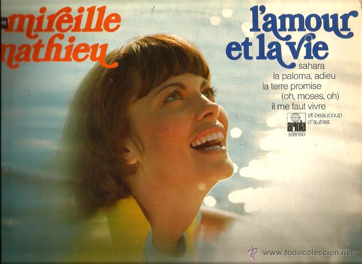 Discos de vinilo: LP MIREILLE MATHIEU : L&acute;AMOUR ET LA VIE - Foto 1