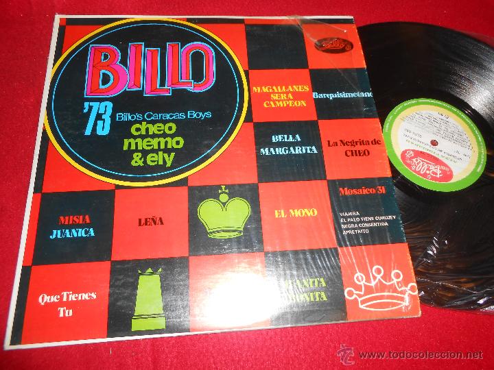 Dischi in vinile: BILLO Billo's CARACAS BOYS CHEO MEMO&ELY '73 LP 1972 VENEZUELA LATIN PORRO BOMBA MERENGUE