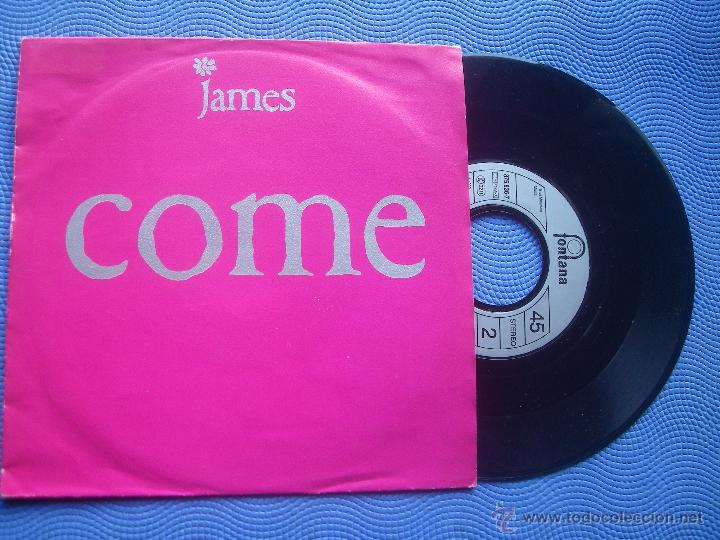 Discos de vinilo: JAMES COME SINGLE UK 1990  PDELUXE - Foto 1