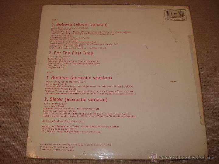 Discos de vinilo: LENNY KRAVITZ - BELIEVE - MINI LP 10 - PICTURE DISC - Foto 2