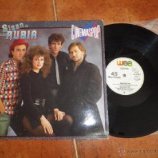 Discos de vinilo: CINEMASPOP SIGAN A ESA RUBIA / SAL GORDA MAXI SINGLE VINILO PROMO 1983 MOVIDA JULIAN RUIZ MUY RARO