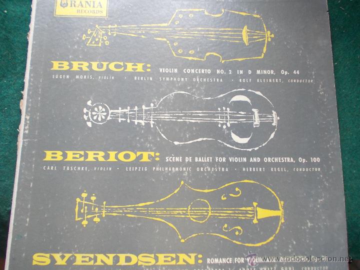 Discos de vinilo: vinilo Bruch beriot Suendsen - Foto 1