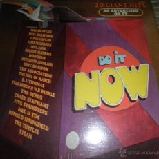 Discos de vinilo: DO IT NOW - 20 GIANT HITS LP - ORIGINAL U.S.A. VARIOS GRUPOS - RONCO RECORDS 1973 - STEREO -. Lote 52342349