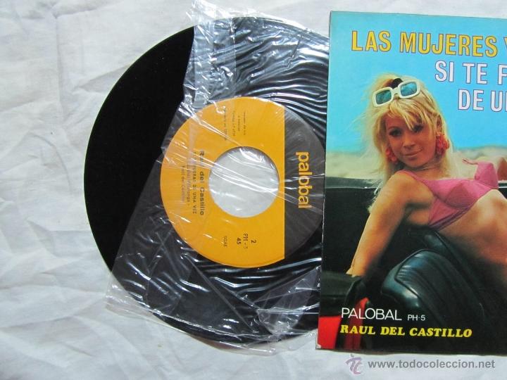 Discos de vinilo: Single de Ra&uacute;l del Castillo Las mujeres y los coches - Foto 2