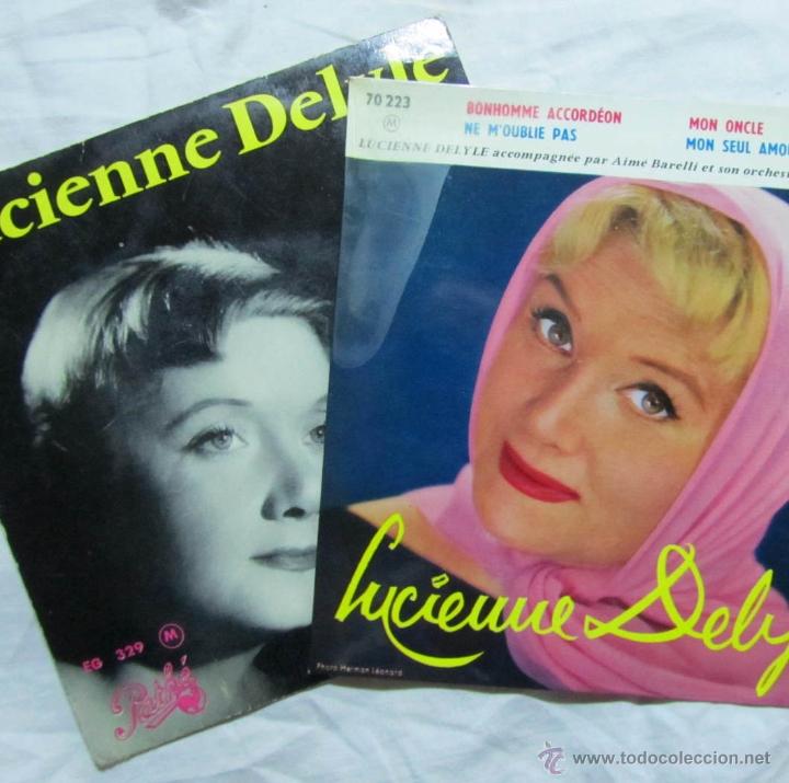 Discos de vinilo: 2 singles de Lucienne Delyle - Foto 1