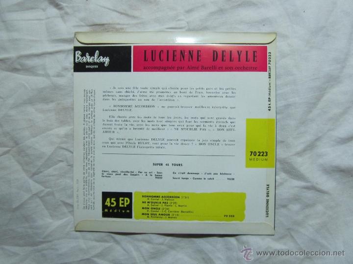Discos de vinilo: 2 singles de Lucienne Delyle - Foto 3
