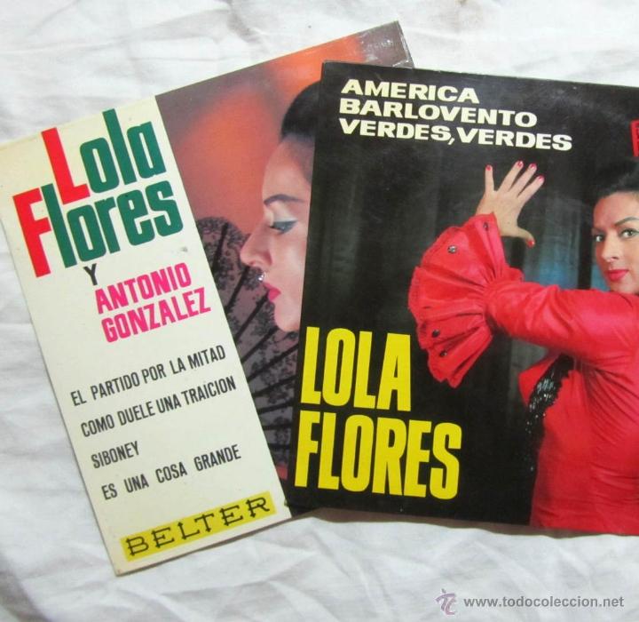 Discos de vinilo: 2 singles de Lola Flores - Foto 1