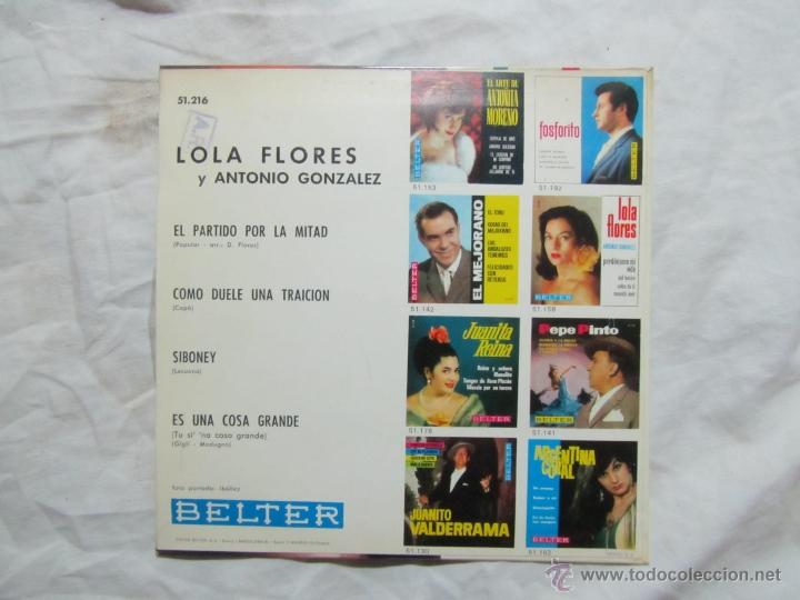 Discos de vinilo: 2 singles de Lola Flores - Foto 6
