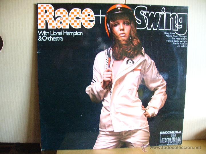 Discos de vinilo: LIONEL HAMPTON & ORCHESTRA ---- RACE + SWING - Foto 1