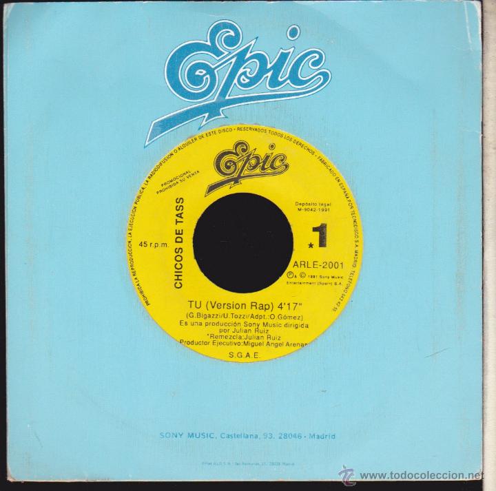 Discos de vinilo: CHICOS DE TASS &middot;&middot;&middot; EPIC . - Foto 1