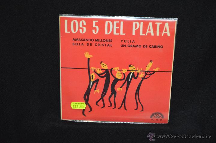 Discos de vinilo: LOS 5 DEL PLATA - AMASANDO MILLONES +3 - EP - Foto 1