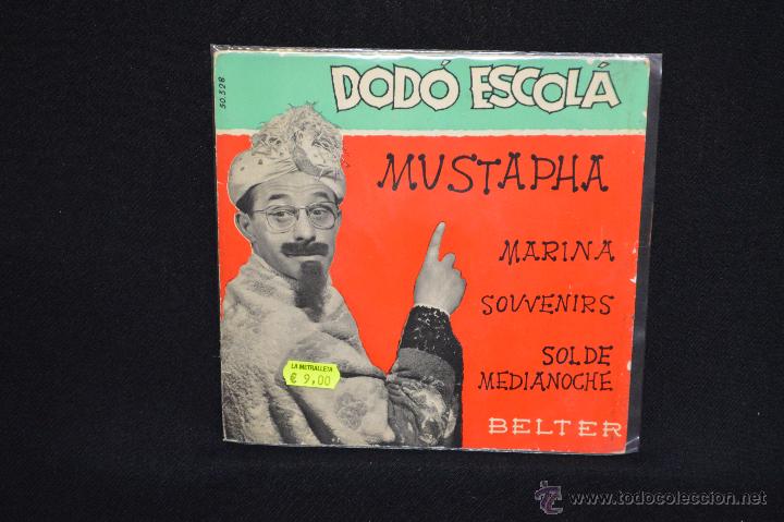 Discos de vinilo: DODO ESCOLA - MUSTAPHA +3 - EP - Foto 1