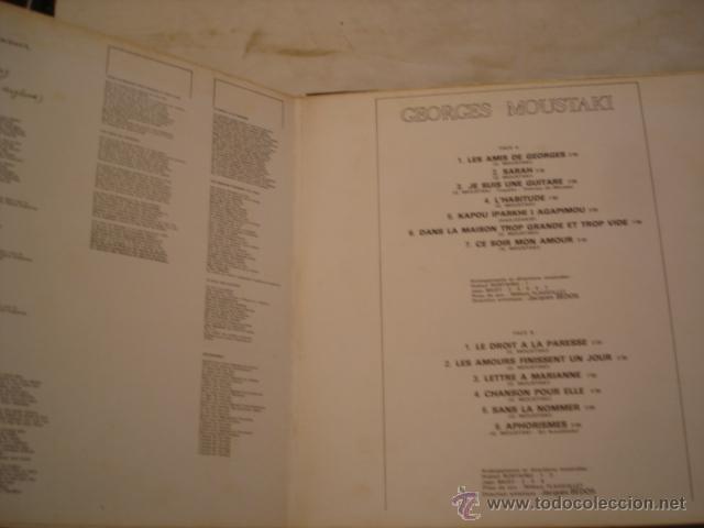Discos de vinilo: Georges Moustaki Moustaki - Foto 2
