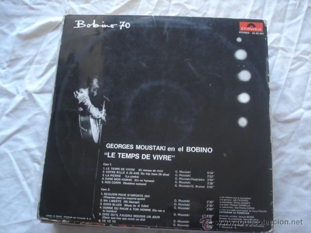 Discos de vinilo: Georges Moustaki Bobino 70 - Foto 2