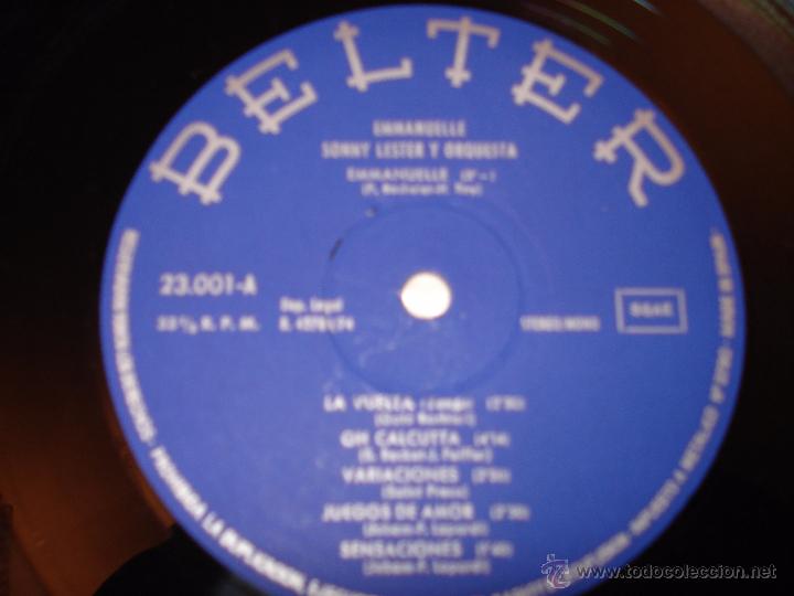 Discos de vinilo: SONNY LESTER Y ORQUESTA - EMMANUELLE - Foto 2