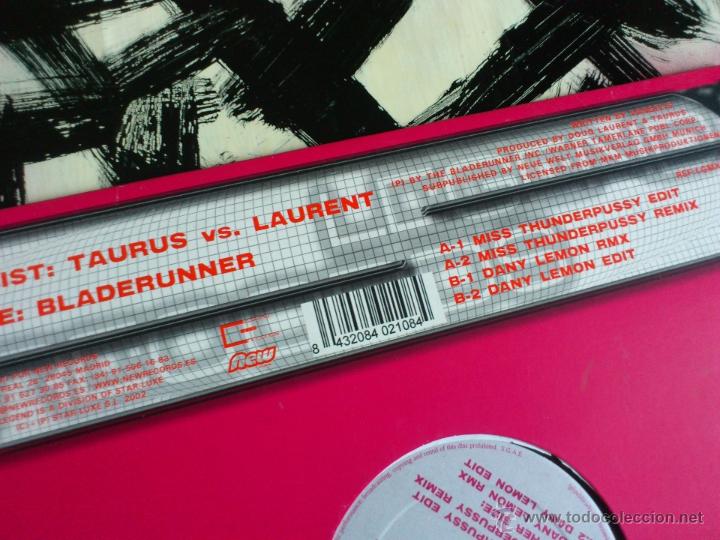 Discos de vinilo: TAURUS VS LAURENT - BLADERUNNER - MAXI - VINILO - LEGEND RECORDS - 2002 - Foto 3