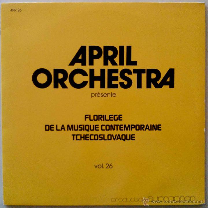 Disques de vinyle: FLORILEGIO DE LA M&Uacute;SICA CONTEMPOR&Aacute;NEA CHECOSLOVACA, VLADIMIR STEDRON, EMIL HLOBIL VOL 26. LP FRANCIA