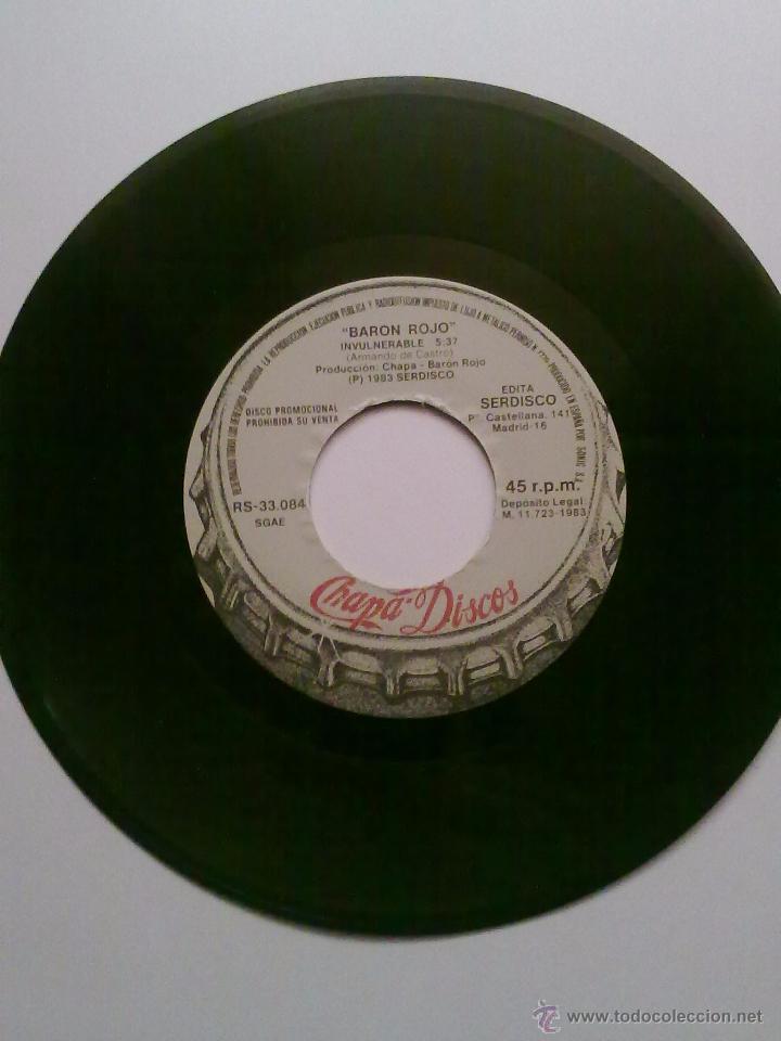 Discos de vinilo: BARON ROJO - INVULNERABLE- RARO - Foto 4