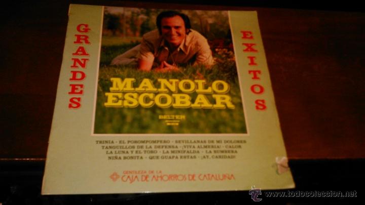 Discos de vinilo: L.P.: MANOLO ESCOBAR (Grandes &eacute;xitos &middot; Belter, 1978) - Foto 1