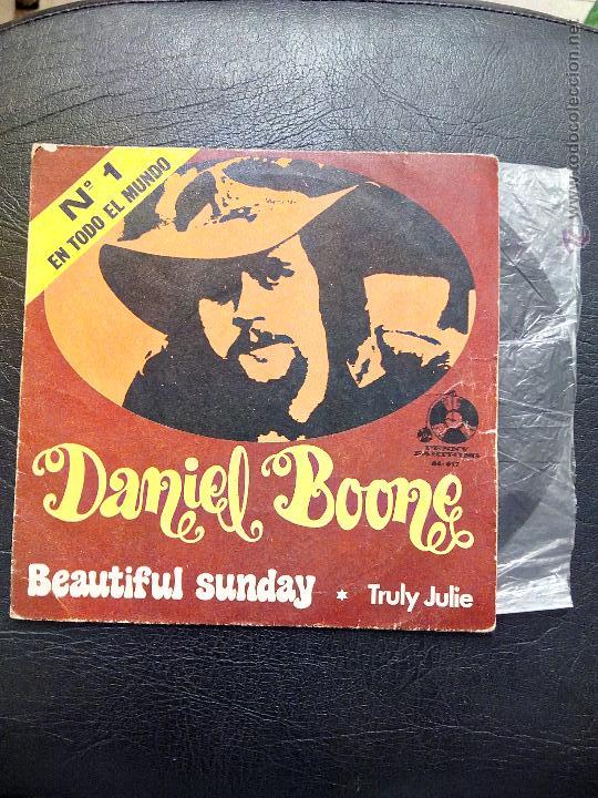 Discos de vinilo: SINGLE DANIEL BOONE - BEAUTIFUL SUNDAY - BELTER 1972. - Foto 2