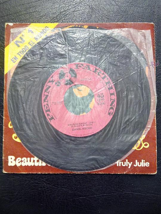 Discos de vinilo: SINGLE DANIEL BOONE - BEAUTIFUL SUNDAY - BELTER 1972. - Foto 4