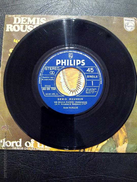 Discos de vinilo: SINGLE DEMIS ROUSSOS - WE SHALL DANCE - PHILIPS 1971. - Foto 3