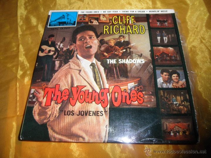 Discos de vinilo: CLIFF RICHARD CON THE SHADOWS. THE YOUNG ONES + 3. EP. LA VOZ DE SU AMO 1962