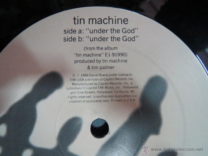 Discos de vinilo: UNDER THE GOD TIN MACHINE IS DAVID BOWIE. - Foto 2