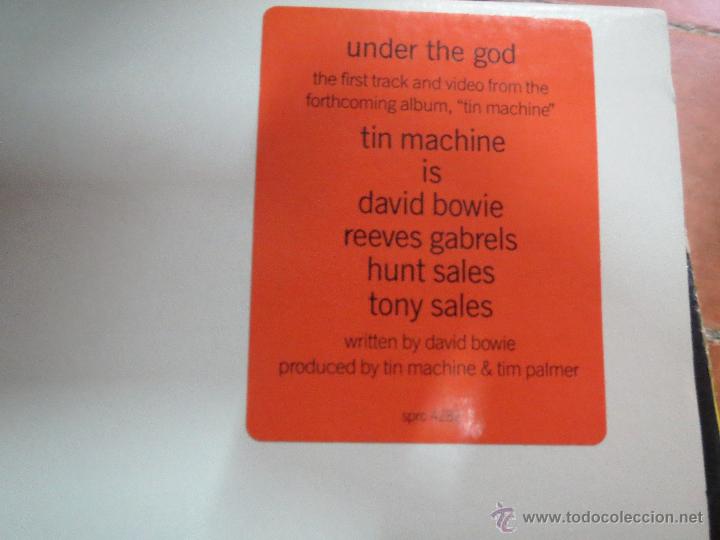 Discos de vinilo: UNDER THE GOD TIN MACHINE IS DAVID BOWIE. - Foto 3
