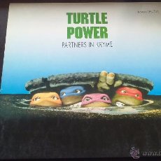 Discos de vinilo: PARTNERS IN KRYME / JOHN DU PREZ - TURTLE POWER! - 1990. Lote 52449548