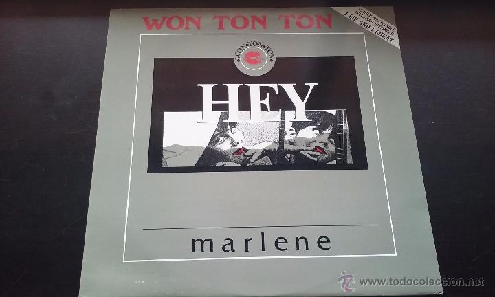 Discos de vinilo: Won Ton Ton - Hey Marlene - 1988 - Foto 1