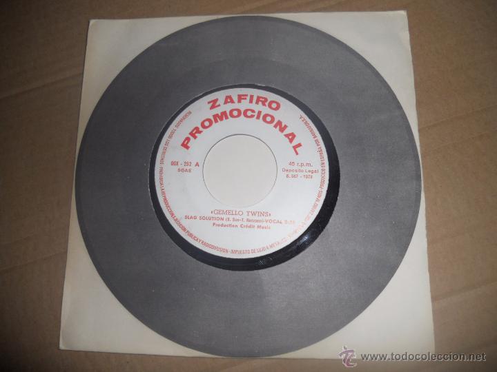 Discos de vinilo: GEMELLO TWINS (SN) SLAG SOLUTION A&Ntilde;O 1973 - EDICION PROMOCIONAL - Foto 1