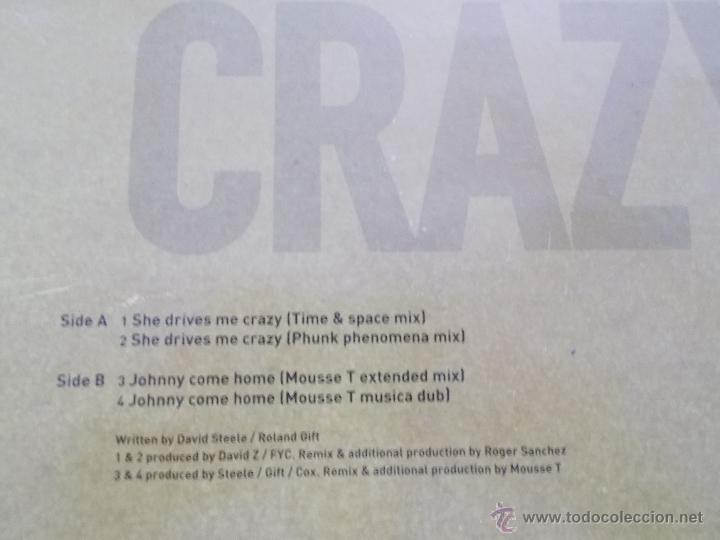 Discos de vinilo: CRAZY FINE YOUNG CANNIBALS CRAZY. MAXI 12 - Foto 3