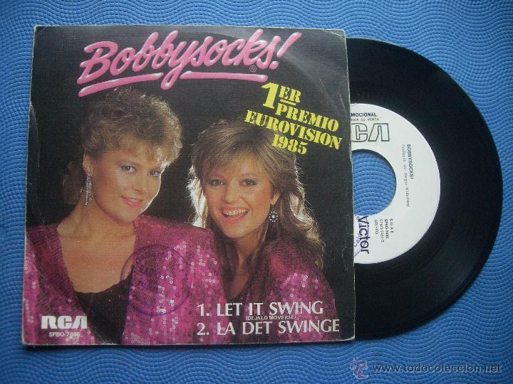 Discos de vinilo: BOBBYSOCKS LET IT SWING SINGLE SPAIN 1985 PDELUXE - Foto 1
