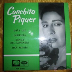 Discos de vinil: CONCHITA PIQUER. DOÑA LUZ + 3. EP. LA VOZ DE SU AMO 1961.. IMPECABLE. Lote 52518909