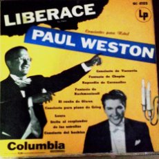 Discos de vinilo: LP ARGENTINO DE LIBERACE - WESTON AÑO 1953. Lote 52521316