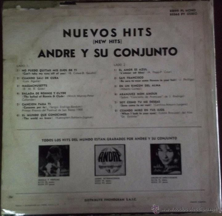 Discos de vinilo: LP argentino de Andr&eacute; y su conjunto a&ntilde;o 1968 - Foto 2