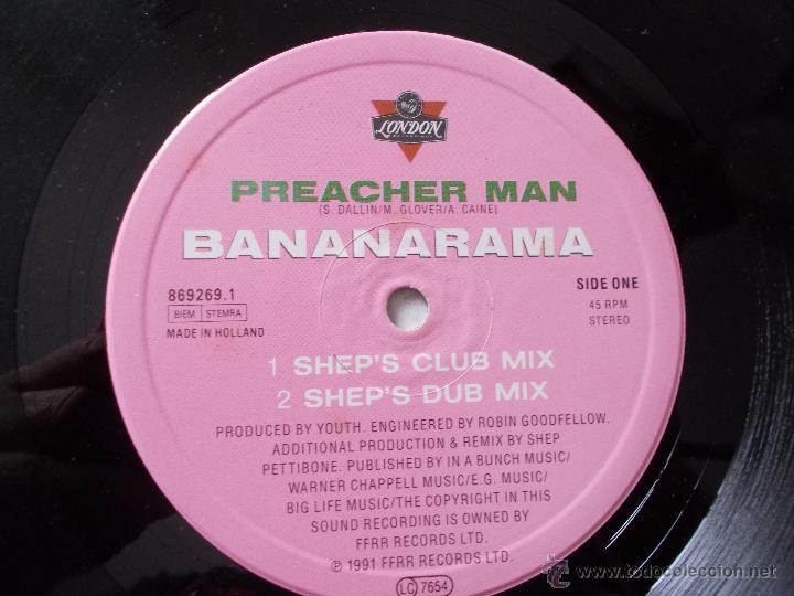 Discos de vinilo: BANANARAMA. PREACHER MAN MAXI 12 - Foto 3