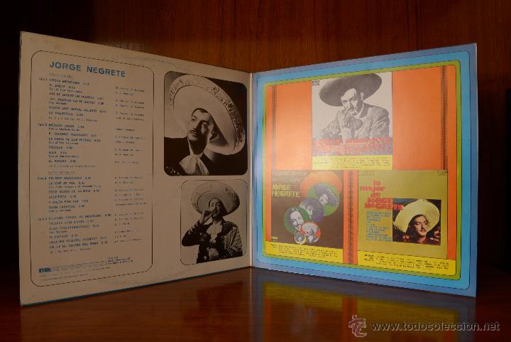 Discos de vinilo: Jorge Negrete (RCA, 1973). Doble disco - Foto 3