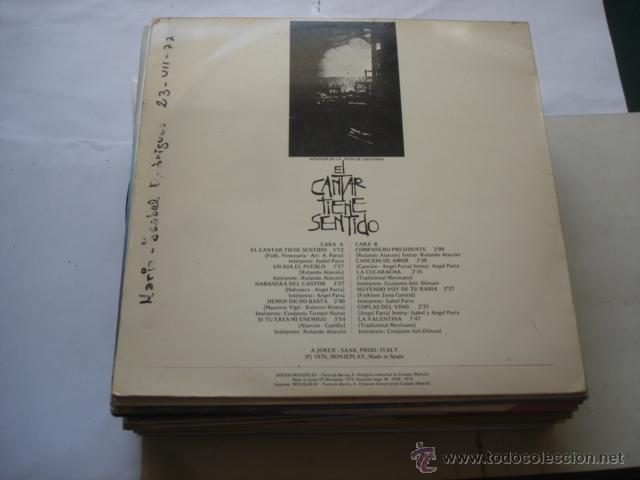 Discos de vinilo: El Cantar Tiene Sentido Vol. 1 - Foto 2