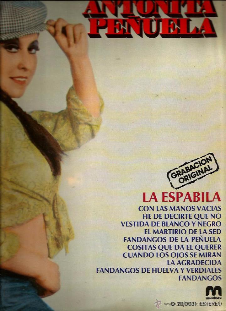 Discos de vinilo: LP ANTO&Ntilde;ITA PA&Ntilde;UELA : LA ESPABILA - Foto 1
