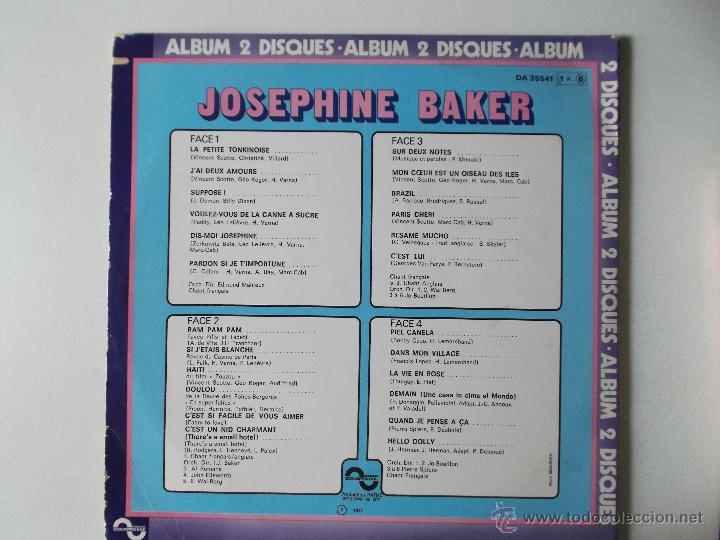 Discos de vinilo: JOSEPHINE BAKER - 2 LPS 1977 - Foto 3