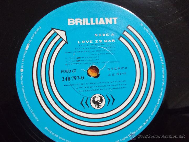 Discos de vinilo: brilliant love is war. MAXI 12 - Foto 2