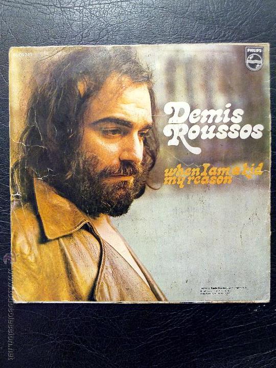 Discos de vinilo: SINGLE DEMIS ROUSSOS - WHEN I AM A KID - PHILIPS 1972. - Foto 2