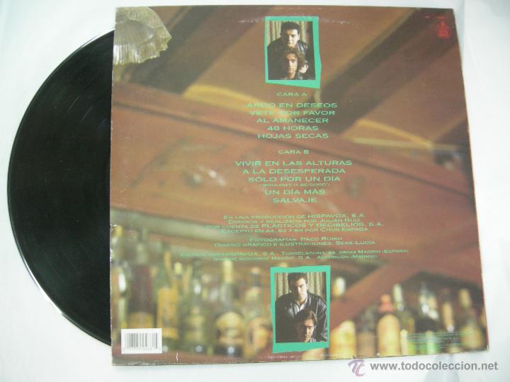Discos de vinilo: lp - valera - ardo en deseos - original espa&ntilde;ol, hispavox 1992 - Foto 2