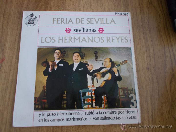 Discos de vinilo: LOS HERMANOS REYES. FERIA DE SEVILLA  EPS - Foto 1