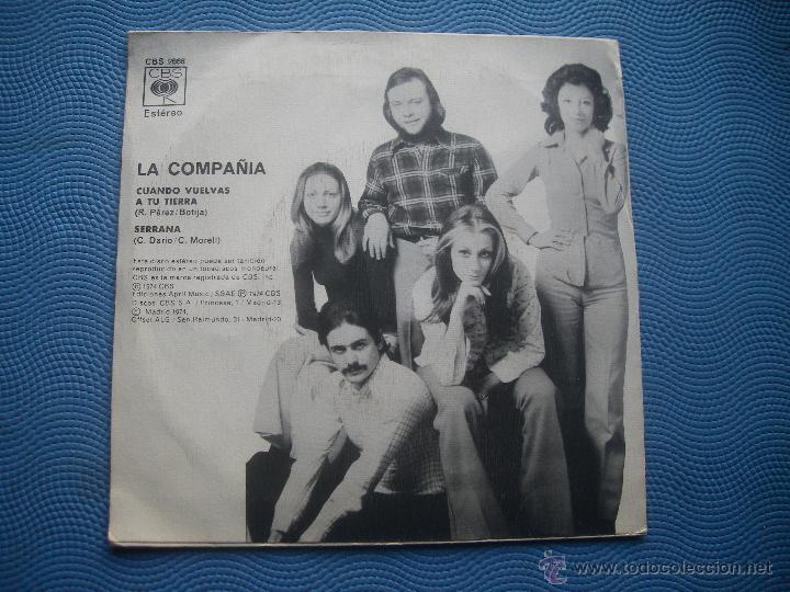 Discos de vinilo: LA COMPA&Ntilde;&Iacute;A LA COMPA&Ntilde;&Iacute;A SINGLE SPAIN 1974 PDELUXE - Foto 2